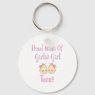 Porte-clés Fière Nana de filles jumelles