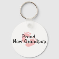 Fière Nouvelle Grandpop Bébé Fille Empreintes de P