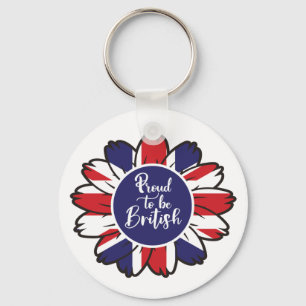 Porte-clés Fière patriotique d'être britannique