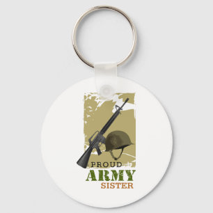 Porte-clés Fière soeur de l'armée