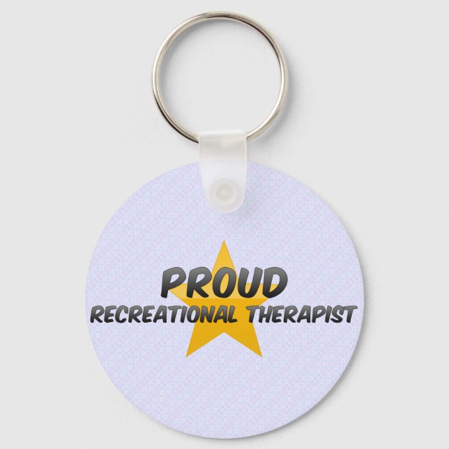 Porte-clés Fière Thérapeute récréative (Recto)