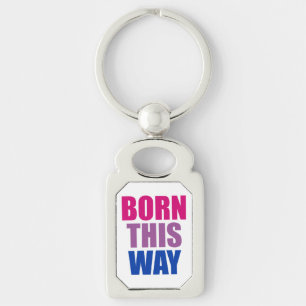 Porte-clés Fièrement Bisexuel Bisexuel Fierté LGBTQ Né Comme