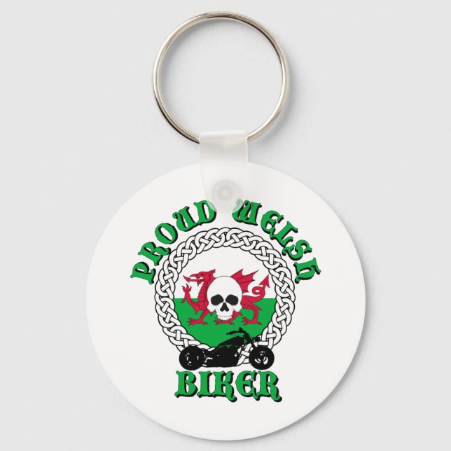 Porte-clés Fiers Welsh Biker (Recto)