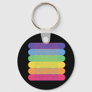 Porte-clés Fierté dans les couleurs arc-en-ciel