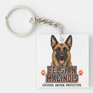 Porte-clés 🐾 Fierté de la famille du propriétaire de Malinoi