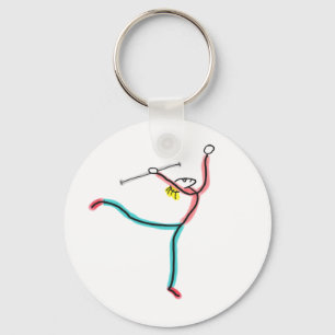 Porte-clés Figure de bâton tournoyant