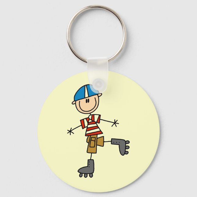 Porte-clés Figure du bâton de patinage à rouleaux (Recto)