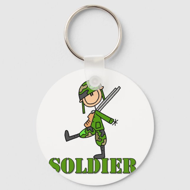 Porte-clés Figure du bâton de soldat (Recto)