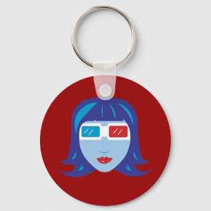 Porte-clés Fille 3D