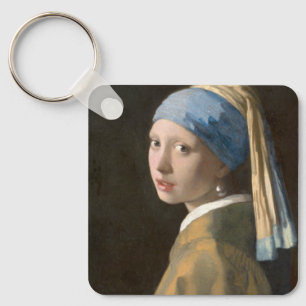Porte-clés Fille avec une oreille perle