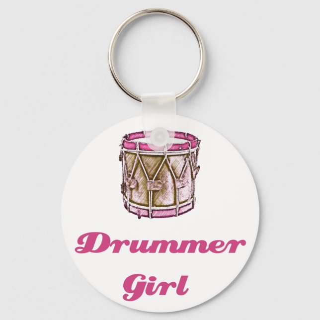 Porte-clés Fille batteur (Recto)