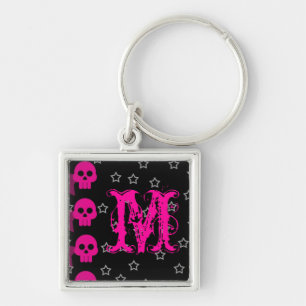 Porte-clés Fille Crâne EMO Punk Rock Rocker Porte - clé fille