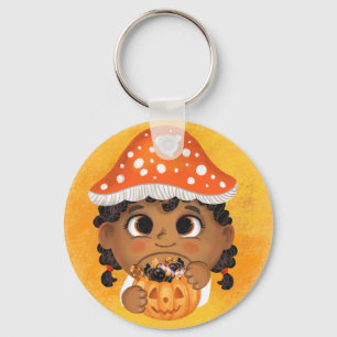 Porte-clés Fille dans un champignon agarique de vol Costume d