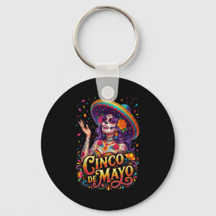 Porte-clés fille de cinco de mayo fiesta mexicaine 5 de mayo 