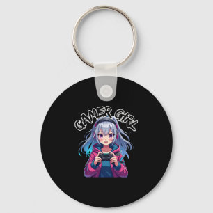 Porte-clés Fille de joueur Jeux vidéo Anime Mignon Jeu vidéo