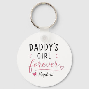 Porte-clés Fille de Papa Personnalisée Pour Toujours