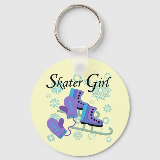 Porte-clés Fille de patineur (Recto)