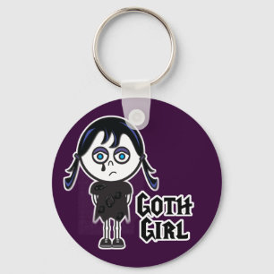 Porte-clés Fille Emo Gothique