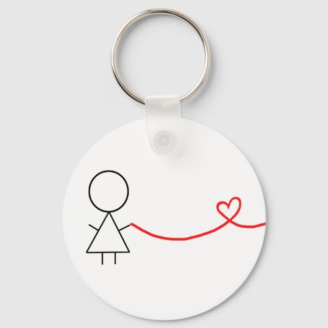 Porte-clés Fille faisant partie du Porte - clé des couples (Recto)