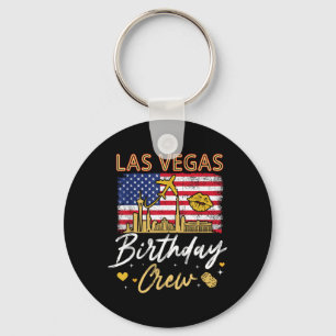 Porte-clés Fille Famille Las Vegas Anniversaire Équipe Groupe
