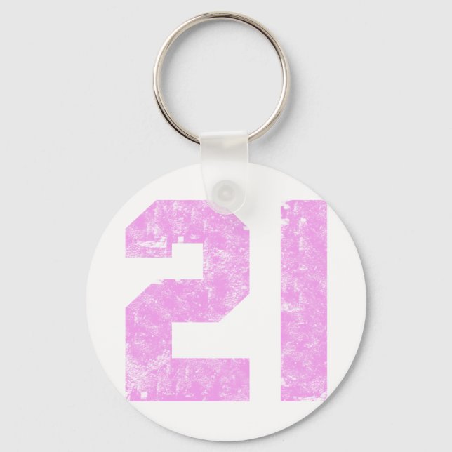 Porte-clés Filles Cadeaux de 21e anniversaire (Recto)