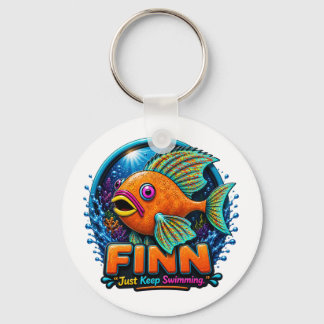 Porte-clés Finn the Dolphin – “Ride the Waves of Wonder”