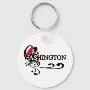 Porte-clés Fire Heart Washington