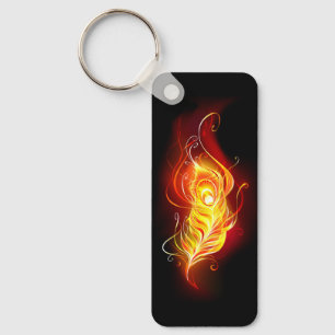 Porte-clés Fire Peacock Feather