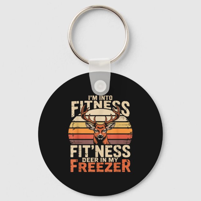 Porte-clés Fitness Deer In My Zer Deer Hunting  (Recto)