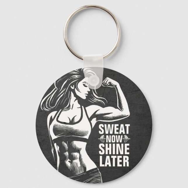 Porte-clés Fitness Gym entraînement Bodybuilding Motivation (Recto)