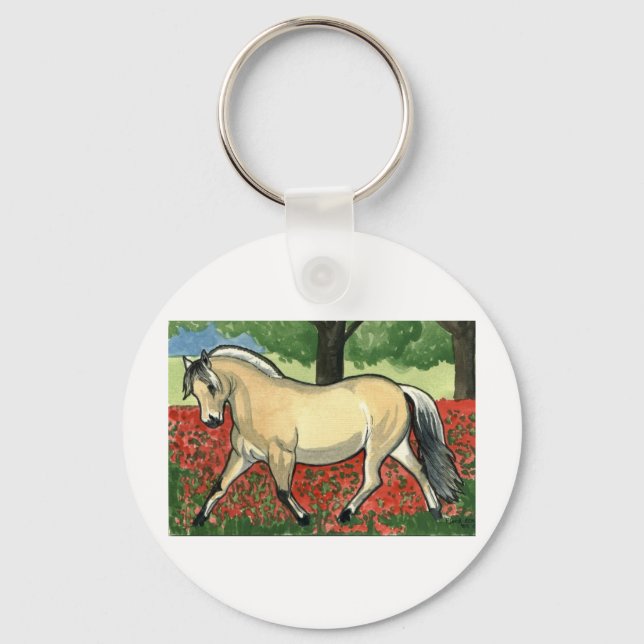 Porte-clés Fjord HORSE DE Norvège (Recto)