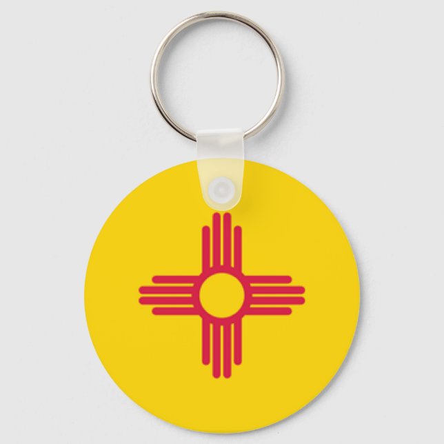 Porte-clés Flag du Nouveau-Mexique (Recto)