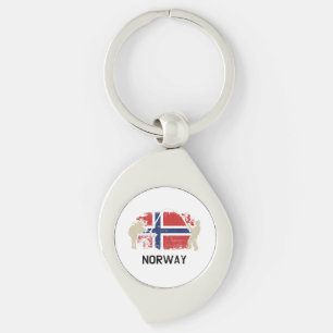Porte-clés Flag norvégien