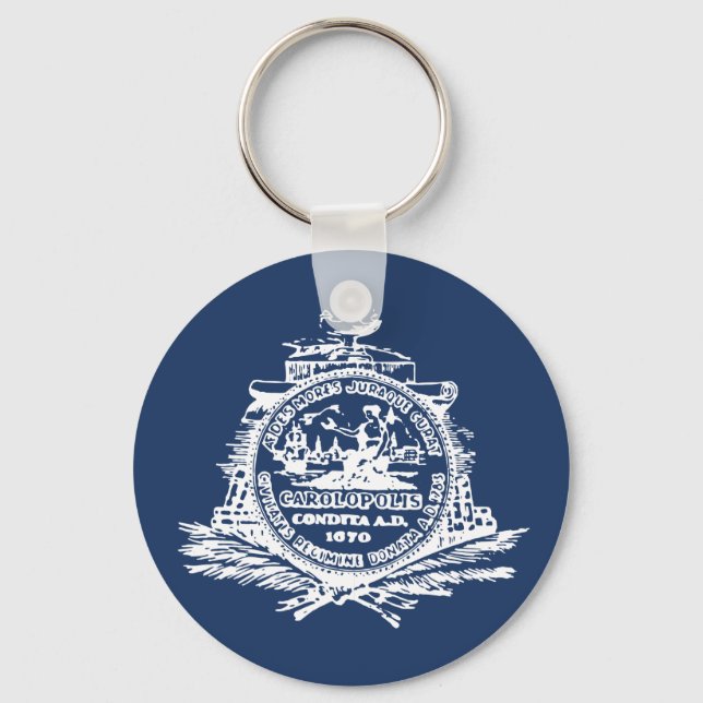 Porte-clés Flag of Charleston, South Carolina Keychain (Recto)