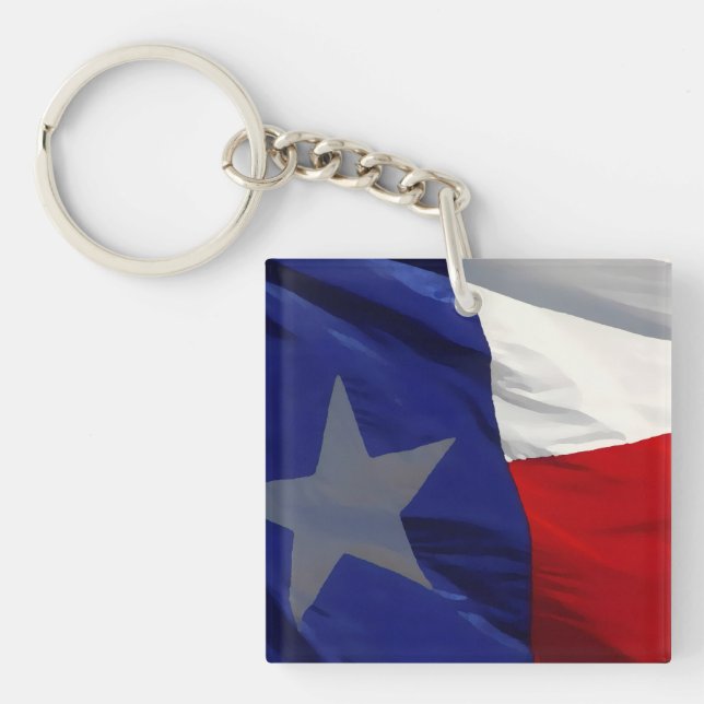 Porte-clés Flag of Texas Pop Art (Devant)