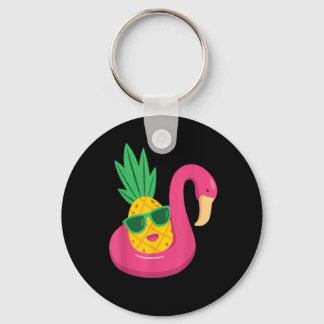 Porte-clés Flamant rose à l'envers de l'ananas Swinger Hommes