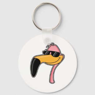 Porte-clés Flamant rose d'amortisseur
