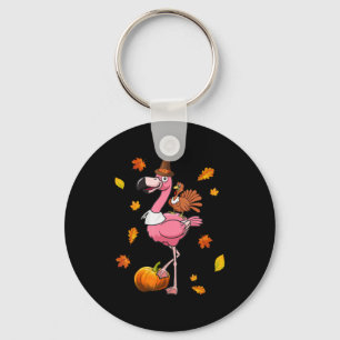 Porte-clés Flamant rose   Halloween Flamant rose Thanksgiving