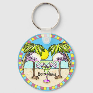 Porte-clés Flamant rose Margarita