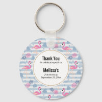Flamant rose Whimsical et Merci Motif ananas