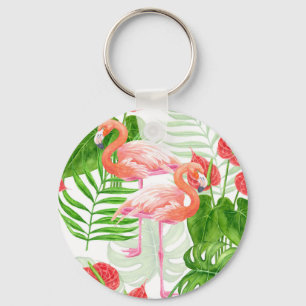 Porte-clés Flamingo garden
