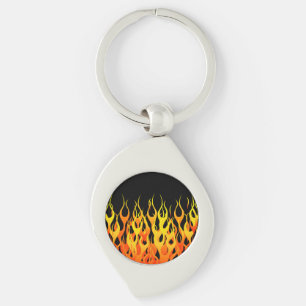 Porte-clés Flammes de emballage chaudes graphiques
