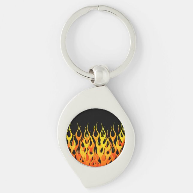 Porte-clés Flammes de emballage chaudes graphiques (Devant)
