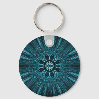 Porte-clés Flèche de neige bleu brillant en hiver