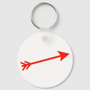 Porte-clés Flèche rouge 15deg Le MUSÉE Zazzle Cadeaux