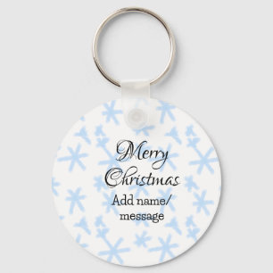 Porte-clés Flèches de neige bleu Noël motif neige motif