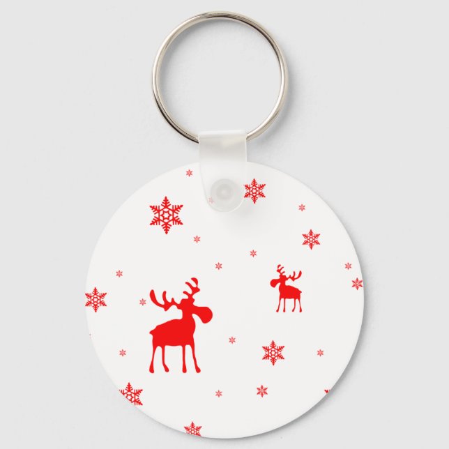 Porte-clés Flèches de neige simples et modernes (Recto)