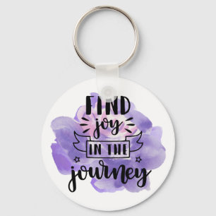 Porte-clés Fleur Aquarelle - Retrouvez Joie Dans Le Voyage