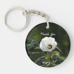 Porte-clés Fleur Blanche