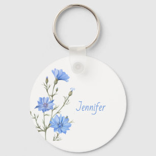 Porte-clés Fleur chicorée sauvage Nom de la plante
